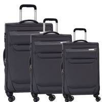 Fabrizio Worldpack Denver Kofferset S/M/L 4 Rollen,  Grau