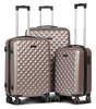 Fabrizio Worldpack Diamond Kofferset S/M/L 4 Rollen,  Grau
