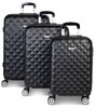 Fabrizio Worldpack Diamond Kofferset S/M/L 4 Rollen,  Schwarz