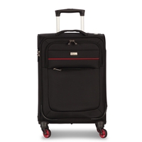 Fabrizio Worldpack District Handgepäck Trolley S,  4 Rollen,  55 cm,  27 L,  Schwarz