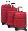 Fabrizio Worldpack Dublin Kofferset S/M/L 4 Rollen,  Rot