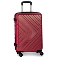Fabrizio Worldpack Globe Handgepäck Trolley S,  4 Rollen,  54 cm,  41 L,  Rot