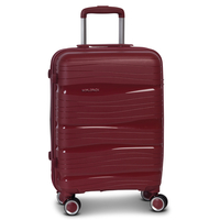Fabrizio Worldpack Miami Handgepäck Trolley S,  4 Rollen,  55 cm,  39 L,  Braun