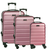 Fabrizio Worldpack Phoenix Kofferset S/M/L 4 Rollen,  Rosa