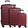 Fabrizio Worldpack Phoenix Kofferset S/M/L 4 Rollen,  Rot