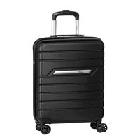 Fabrizio Worldpack Runway Handgepäck Trolley S,  4 Rollen,  55 cm,  38 L,  Schwarz