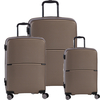 Fabrizio Worldpack San Francisco Kofferset S/M/L 4 Rollen,  Braun