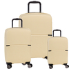Fabrizio Worldpack San Francisco Kofferset S/M/L 4 Rollen,  Gelb