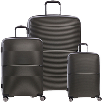 Fabrizio Worldpack San Francisco Kofferset S/M/L 4 Rollen,  Schwarz