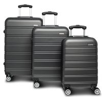 Fabrizio Worldpack Toronto Kofferset S/M/L 4 Rollen,  Grau