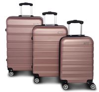 Fabrizio Worldpack Toronto Kofferset S/M/L 4 Rollen,  Lila