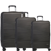 Fabrizio Worldpack Vancouver Kofferset S/M/L 4 Rollen,  Schwarz