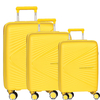 Fabrizio Worldpack Vegas Kofferset S/M/L 4 Rollen,  Gelb
