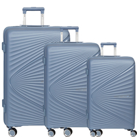 Fabrizio Worldpack Vegas Kofferset S/M/L 4 Rollen,  Türkis