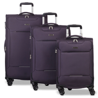 Fabrizio Worldpack Victoria Kofferset S/M/L 4 Rollen,  Lila