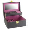 Friedrich23 Ascot Schmuckkoffer aus Feinsynthetik,  Braun