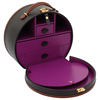 Friedrich23 Ascot Schmuckkoffer aus Feinsynthetik Make-Up,  Braun