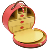 Friedrich23 Ascot Schmuckkoffer aus Feinsynthetik Make-Up,  Pink