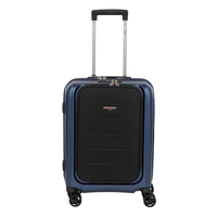 Hardware Impact Businesstrolley 55 cm 4 Rollen mit USB Port,  Blau
