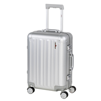 Hardware Profile Plus Alu Handgepäck Trolley S,  4 Rollen,  55 cm,  37 L,  Silber