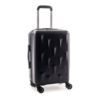 Hedgren Edge Carve Handgepäck Trolley S,  4 Rollen,  55 cm,  40.8 L,  Schwarz