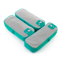 Heys Accesoires HexPack ID Slim Packwürfel 3er Set,  Türkis