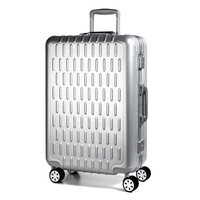 March15 Discovery Trolley L,  4 Rollen,  75 cm,  110 L,  Silber Alu