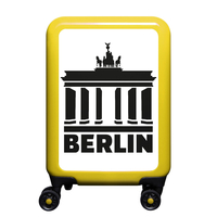 meinTrolley Berlin S,  4 Rollen,  55 cm,  32 L,  Gelb