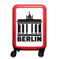 meinTrolley Berlin S,  4 Rollen,  55 cm,  32 L,  Rot