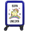 meinTrolley Born To Be Unicorn S,  4 Rollen,  55 cm,  32 L,  Blau