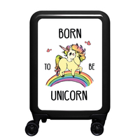 meinTrolley Born To Be Unicorn S,  4 Rollen,  55 cm,  32 L,  Schwarz