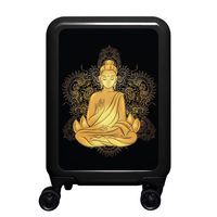 meinTrolley Buddha S,  4 Rollen,  55 cm,  32 L,  Schwarz