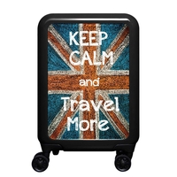meinTrolley England S,  4 Rollen,  55 cm,  32 L,  Schwarz