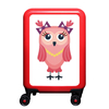 meinTrolley Eule S,  4 Rollen,  55 cm,  32 L,  Rot