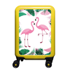 meinTrolley Flamingos S,  4 Rollen,  55 cm,  32 L,  Gelb