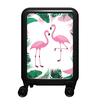 meinTrolley Flamingos S,  4 Rollen,  55 cm,  32 L,  Schwarz