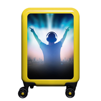 meinTrolley Music DJ S,  4 Rollen,  55 cm,  32 L,  Gelb