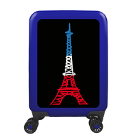 meinTrolley Paris S,  4 Rollen,  55 cm,  32 L,  Blau