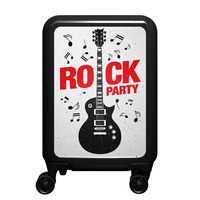 meinTrolley Rockparty S,  4 Rollen,  55 cm,  32 L,  Schwarz