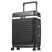 Pull Up Case Suitcase Trolley L,  4 Rollen,  76 cm,  87 L,  Schwarz