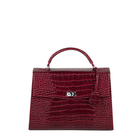 SOCHA Audrey Croco Damen Handtasche 40 cm,  Rot