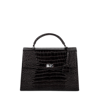 SOCHA Audrey Croco Damen Handtasche 40 cm,  Schwarz