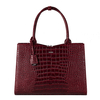 SOCHA Crocodile Damen Handtasche 44 cm,  Rot