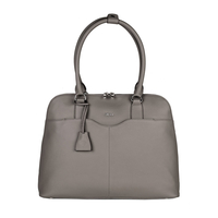 SOCHA Leder Damen Handtasche Couture 44 cm,  Grau