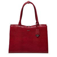 SOCHA Midi Damen Handtasche 39 cm,  Rot