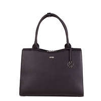 SOCHA Straight Line Midi Damen Handtasche 39 cm,  Schwarz