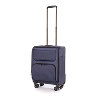 Stratic Bendigo Light + Handgepäck Trolley S,  4 Rollen,  54 cm,  40 L,  Blau