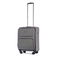 Stratic Bendigo Light + Handgepäck Trolley S,  4 Rollen,  54 cm,  40 L,  Silber