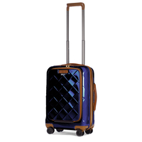 Stratic Leather & More Trolley S,  4 Rollen,  55 cm,  33 L,  Blau