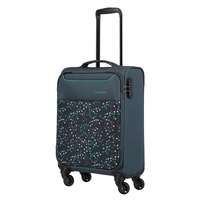 travelite Argon Handgepäck Trolley S,  4 Rollen,  55 cm,  30 L,  Blau-gepunktet